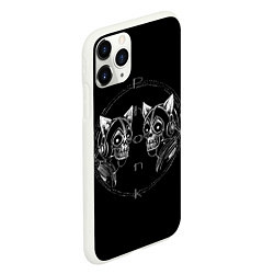 Чехол iPhone 11 Pro матовый Neko skeletons phonk, цвет: 3D-белый — фото 2