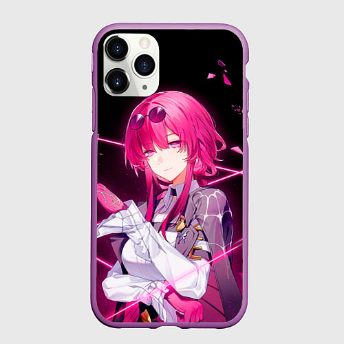 Чехол iPhone 11 Pro матовый Хонкай Стар Рейл: Кафка / 3D-Фиолетовый – фото 1