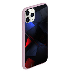 Чехол iPhone 11 Pro матовый Black green blue red, цвет: 3D-розовый — фото 2