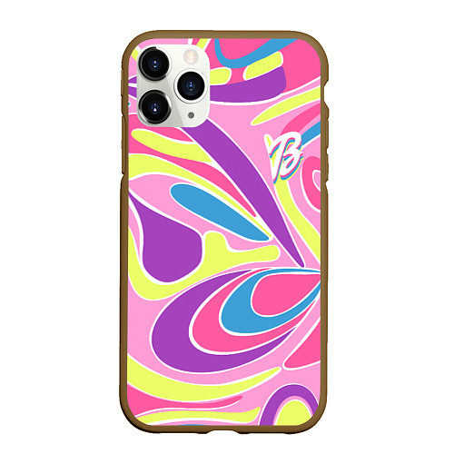 Чехол iPhone 11 Pro матовый Barbie Totally Hair - ретро костюм / 3D-Коричневый – фото 1