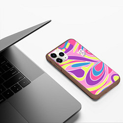 Чехол iPhone 11 Pro матовый Barbie Totally Hair - ретро костюм, цвет: 3D-коричневый — фото 2