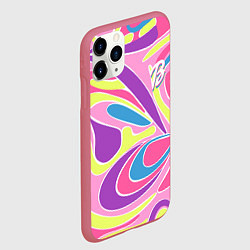 Чехол iPhone 11 Pro матовый Barbie Totally Hair - ретро костюм, цвет: 3D-малиновый — фото 2