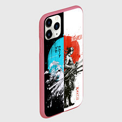 Чехол iPhone 11 Pro матовый Зоро в инверсии - One Piece, цвет: 3D-малиновый — фото 2