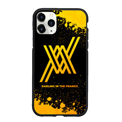 Чехол iPhone 11 Pro матовый Darling in the FranXX - gold gradient