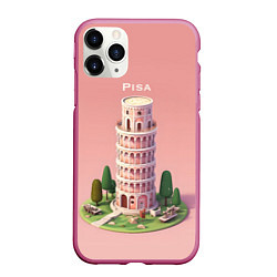 Чехол iPhone 11 Pro матовый Pisa Isometric