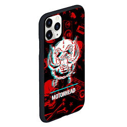 Чехол iPhone 11 Pro матовый Motorhead rock glitch, цвет: 3D-черный — фото 2