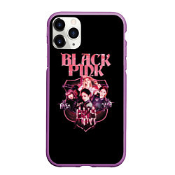 Чехол iPhone 11 Pro матовый Blackpink k-pop, Блэкпинк, цвет: 3D-фиолетовый