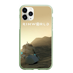 Чехол iPhone 11 Pro матовый RimWorld game, цвет: 3D-салатовый