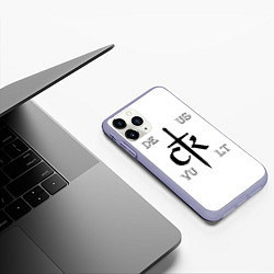 Чехол iPhone 11 Pro матовый Crusader Kings Label, цвет: 3D-светло-сиреневый — фото 2