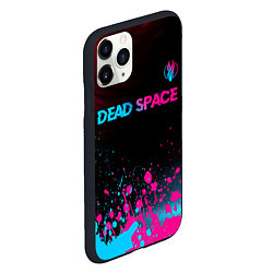 Чехол iPhone 11 Pro матовый Dead Space - neon gradient: символ сверху, цвет: 3D-черный — фото 2