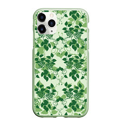 Чехол iPhone 11 Pro матовый Green nature