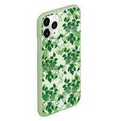 Чехол iPhone 11 Pro матовый Green nature, цвет: 3D-салатовый — фото 2