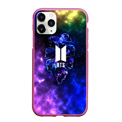 Чехол iPhone 11 Pro матовый BTS в космосе