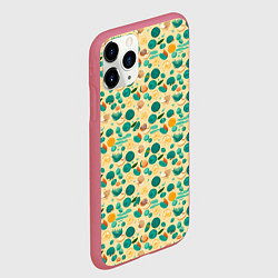 Чехол iPhone 11 Pro матовый Ракушки на пляже, цвет: 3D-малиновый — фото 2