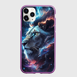 Чехол iPhone 11 Pro матовый Galactic lion
