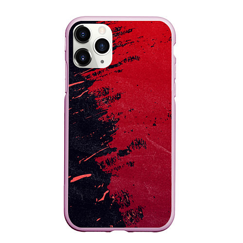 Чехол iPhone 11 Pro матовый Контрастная современная абстракция / 3D-Розовый – фото 1