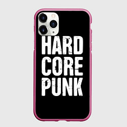 Чехол iPhone 11 Pro матовый Hardcore punk, цвет: 3D-малиновый
