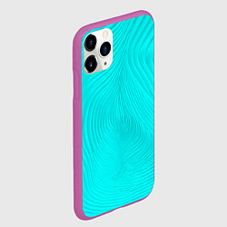 Чехол iPhone 11 Pro матовый Фантазия морской волны, цвет: 3D-фиолетовый — фото 2