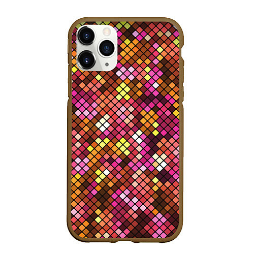 Чехол iPhone 11 Pro матовый Disco style / 3D-Коричневый – фото 1
