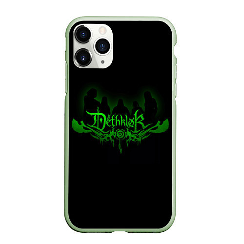 Чехол iPhone 11 Pro матовый Metalocalypse Dethklok green / 3D-Салатовый – фото 1