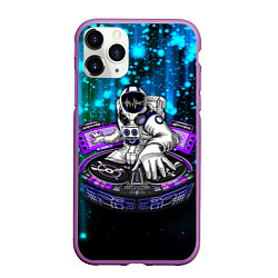 Чехол iPhone 11 Pro матовый Space DJ - neon starfall