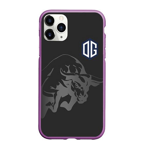 Чехол iPhone 11 Pro матовый Форма OG / 3D-Фиолетовый – фото 1