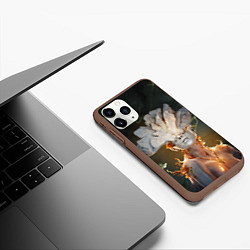 Чехол iPhone 11 Pro матовый Зараженная Одни из нас, цвет: 3D-коричневый — фото 2