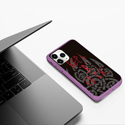 Чехол iPhone 11 Pro матовый Верь в себя велес, цвет: 3D-фиолетовый — фото 2