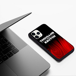 Чехол iPhone 11 Pro матовый Thousand Foot Krutch red plasma, цвет: 3D-черный — фото 2