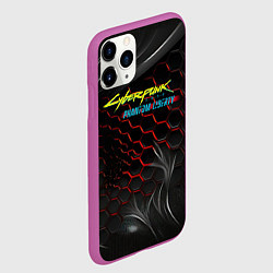Чехол iPhone 11 Pro матовый Cyberpunk 2077 phantom liberty, цвет: 3D-фиолетовый — фото 2