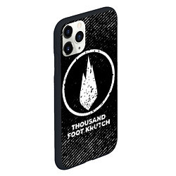 Чехол iPhone 11 Pro матовый Thousand Foot Krutch с потертостями на темном фоне, цвет: 3D-черный — фото 2