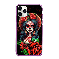 Чехол iPhone 11 Pro матовый Паломница - La Peregrina, цвет: 3D-фиолетовый