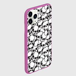 Чехол iPhone 11 Pro матовый Черепа - смерть, цвет: 3D-фиолетовый — фото 2