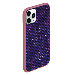 Чехол iPhone 11 Pro матовый Disco space, цвет: 3D-малиновый — фото 2