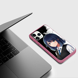 Чехол iPhone 11 Pro матовый Звездное дитя - аканэ, цвет: 3D-малиновый — фото 2
