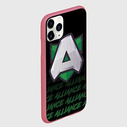 Чехол iPhone 11 Pro матовый Alliance art, цвет: 3D-малиновый — фото 2