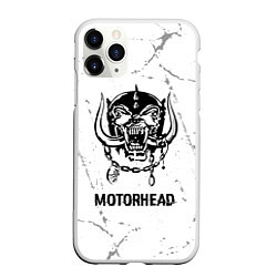 Чехол iPhone 11 Pro матовый Motorhead glitch на светлом фоне, цвет: 3D-белый