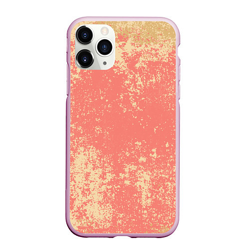 Чехол iPhone 11 Pro матовый Crema pattern / 3D-Розовый – фото 1