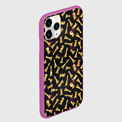 Чехол iPhone 11 Pro матовый Шахматы в космосе, цвет: 3D-фиолетовый — фото 2
