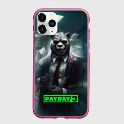 Чехол iPhone 11 Pro матовый Payday 3 crazy bear