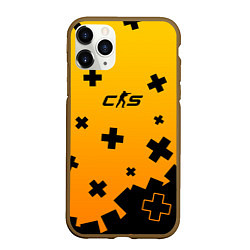 Чехол iPhone 11 Pro матовый Skin crosses cs2, цвет: 3D-коричневый