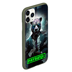 Чехол iPhone 11 Pro матовый Payday 3 bear, цвет: 3D-темно-зеленый — фото 2