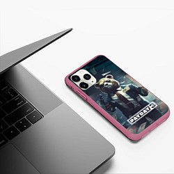 Чехол iPhone 11 Pro матовый Payday 3 bear, цвет: 3D-малиновый — фото 2