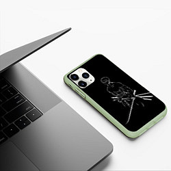 Чехол iPhone 11 Pro матовый Roronoa Zoro - One Piece, цвет: 3D-салатовый — фото 2