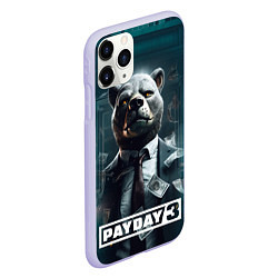 Чехол iPhone 11 Pro матовый Payday 3 bear, цвет: 3D-светло-сиреневый — фото 2