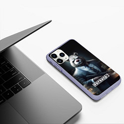 Чехол iPhone 11 Pro матовый Payday3 bear, цвет: 3D-светло-сиреневый — фото 2