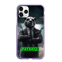 Чехол iPhone 11 Pro матовый Payday 3 dog, цвет: 3D-светло-сиреневый