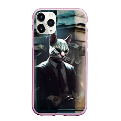 Чехол iPhone 11 Pro матовый Payday 3 cat bank, цвет: 3D-розовый