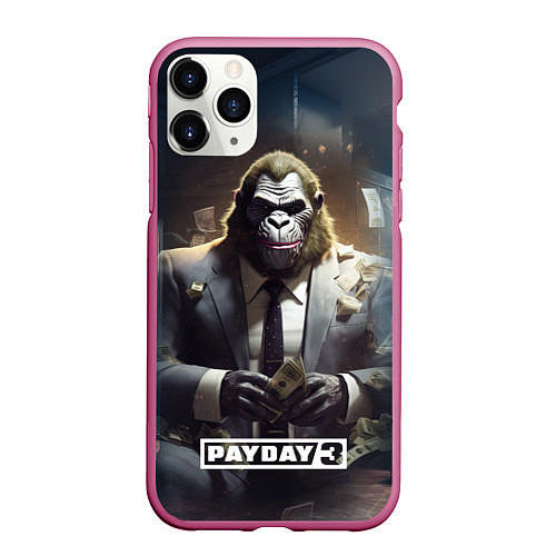 Чехол iPhone 11 Pro матовый Gorilla Payday 3 / 3D-Малиновый – фото 1