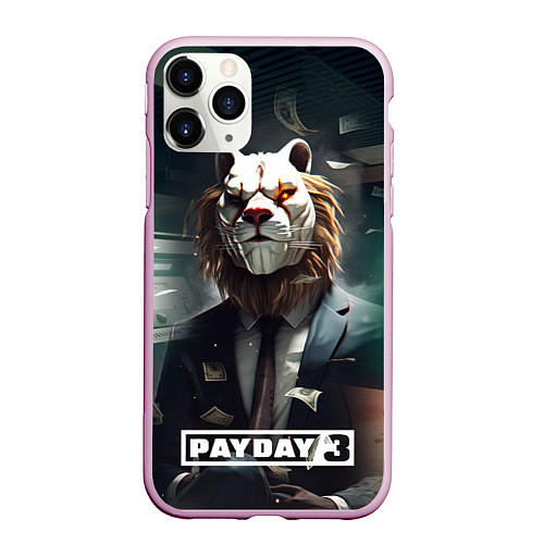 Чехол iPhone 11 Pro матовый Payday 3 lion / 3D-Розовый – фото 1